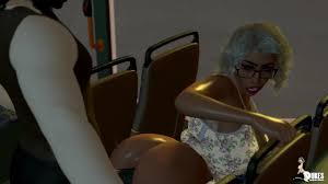After a long day of shopping with her church pastor, Ms. Jiggles takes a  ride home in a crowded bus