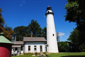 Pointe Aux Barques Lighthouse Near Port Hope Michigan Port Huron Marine City Harsens Island
