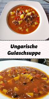 Ungarische Gulaschsuppe Uber 73 Bewertungen Und Fur Vorzuglich Befunden In 2020 Gulasch Ungarische Gulaschsuppe Gulaschsuppe