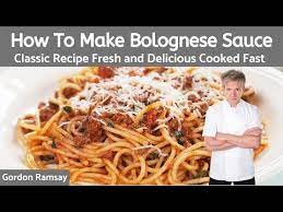 Bolognese Sauce Recipe By Gordon Ramsay When Making A Good Bolognese Sauce It Doesn T Need A In 2021 Italian Dinner Recipes Gordon Ramsay Pasta Recipes Gordon Ramsay