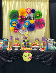 Emoji Party Sweet Table Emoji Birthday Emoji Party Emoji Birthday Party
