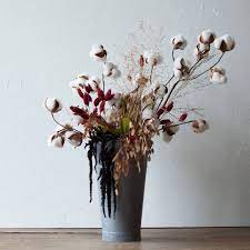 Shop The Project Cotton Hanging Amaranth Bouquet Flower Arrangements Dried Flowers Cotton Bouquet