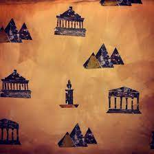Wallpaper Seven Wonders Of The World Collage Painting Wallpaper Seven Wonders