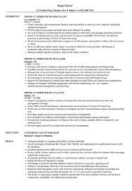 Product Operations Resume Samples Velvet Jobs