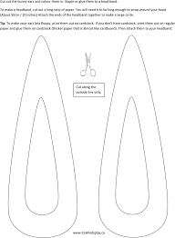Along with the itty bitty bunny ears on this free easter printable, you'll also find 6 little happy (& hoppy) easter tags. Free Bunny Ear Template Pdf 34kb 1 Page S