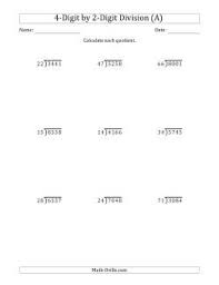 Just supply the values of dividend, divisor and hit on enter button to find the quotient & remainder in decimal. Division Worksheets