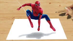 This video is part of the pencil sketch drawing, drawing tutorial for beginners, and how to draw a spider man quickly. 3d Pencil Drawing Spider Man New Costume In Captain America Civil War Speed Draw Jasmina Susak Youtube