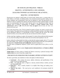 Costs incurred during last month include the following: Doc My Note On Law In Practice Week 10 Drafting Letter Writing 2 And Cash Book Legal Practitioner S Account Rules And Accounts Drafting Letter Writing Philip Chibuikem Academia Edu