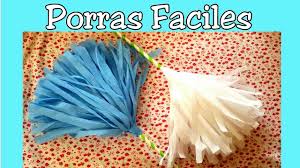 Resultado de imagen para como hacer pompones de rafia paso a paso