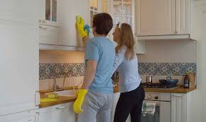 Start by mixing 1/2 cup of baking soda with 1/4 cup of vegetable oil to form a paste. Essential How To Clean Painted Cabinets Guide