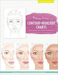 makeup artist contour highlight charts the beauty studio