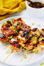 Chicken Yakitori Skewers Paleo Whole30 Recipe Bbq Recipes Summer Grilling Recipes Recipes