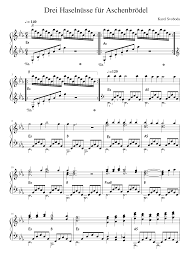 Vielleicht könnnt ihr mir ja wieder einmal weiterhelfen. Drei Haselnusse Fur Aschenbrodel Sheet Music For Piano Solo Musescore Com
