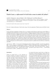 We did not find results for: Pdf Platelet Lysate A Replacement For Fetal Bovine Serum In Animal Cell Culture