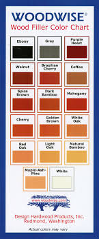 Wood Filler Color Charts Woodwise