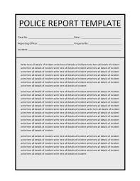 How to take a witness statement. 20 Police Report Template Examples Fake Real á… Templatelab