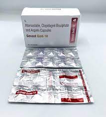 Gevast Gold 10 Capsules Atorvastatin 10mg Aspirin 75mg Clopidogrel 75mg For Strong Support To Control Heart Disease Atorvastatin Aspirin Clopidogrel Ca