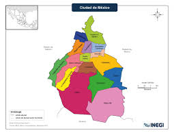El centro de comando, control, cómputo, comunicaciones y contacto ciudadano (c5 cdmx) informó que en estos momentos hay presencia de lluvia en nueve delegaciones de la ciudad de méxico. Mapa De Ciudad De Mexico Cdmx Con Municipios Mapas Para Descargar E Imprimir Imagenes Totales