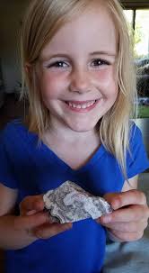 My 8 years old daughter is fascinated by this piece of stone found