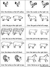 Goats were among the first animals to be domesticated. Drawing And Coloring Worksheets Farm And Farm Animals At Enchantedlearning Com