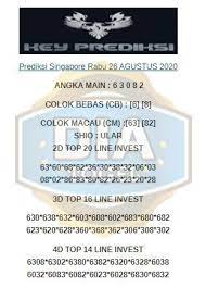 Prediksi Singapore 26 Agustus 2020 26 Agustus Tablet