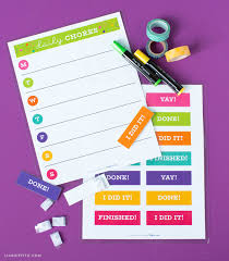 This is an accessible template. Get Organized For Summer With Free Chore Chart Templates