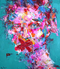 Jun ahn (*1981, south korea): Acrylic Portrait Sold South Korea Painting By Dejan Bozinovski Saatchi Art
