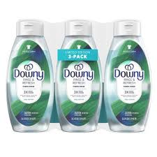 Downy Rinse & Refresh Laundry Fabric Rinse, Cool Cotton, 3 Bottles, 76.5  fl. oz.