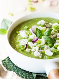 Soupe Froide Courgette Poivron Basilic Feta Soupe Froide Courgette Recettes De Cuisine Recette