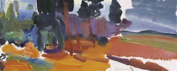 View Woodland Walk And Farm Fields 1972 By Ivon Hitchens Oil On Canvas 16 X 41 In 42 X 105 5 Cm In 2020 Abstract Landscape Painting Painting Abstract Landscape
