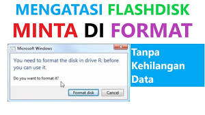 Cara Mengatasi Flashdisk Minta Di Format Youtube