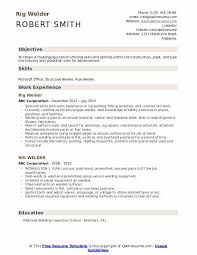Branch template bundle * free shipping*. Rig Welder Resume Samples Qwikresume