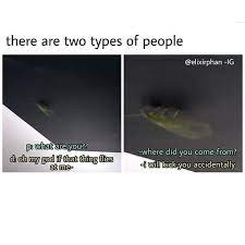 There Are Two Types Of People Meme Ahseeit