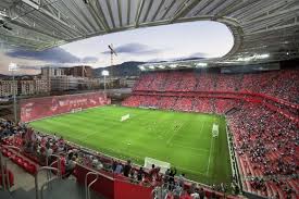 For more club stadiums in spain see below. San Mames Stadium Athletic Club Bilbao Spain Estadio Futebol Futebol