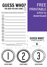 Listing of sites about guessing games online for free. Guess Who A Fun Easy Baby Sprinkle Game