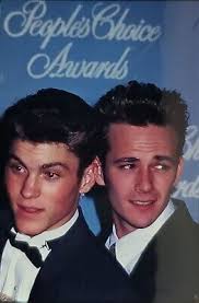 1992 Luke Perry + Brian Green People's Choice Awards John Paschal Press  Slide