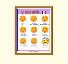 Greeting Words French School Poster Language Learning Poster Etsy Learning Poster School Posters Printable Classroom Decor