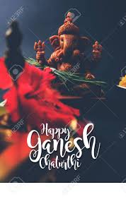 Diwali (deepawali) is the famous hindu festival of light celebrated every year. Happy Ganesh Chaturthi Greeting Card Showing Photograph Of Lord Ganesha Idol Pooja Or Puja Thali Bundi Laddu Modak Durva And Hibiscus Or Jasvand Flower Stock Photo Picture And Royalty Free Image Image 84782129