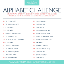 Registration on or use of this site constitutes acceptance of our terms of service. Exercise Through The Alphabet Easy Workouts Alphabet Workout Transformation Body