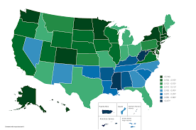 Map U S States By Human Development Index Infographic