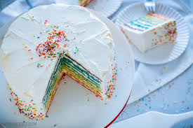 Köstliche waffeln aus dem heißen waffeleisen sind nicht nur für kinder eine unwiderstehliche leckerei. Regenbogen Waffeltorte Wienerbrod Skandinavisch Backen