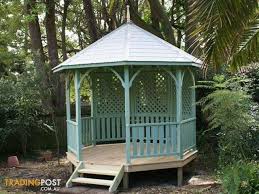 Metal gazebo kits or steel framed aluminum gazebo kits are gazebos that you can build yourself from a kit. Unique Gazebos Bali Thatch Colorbond Or Shingle Roof Diy Kit