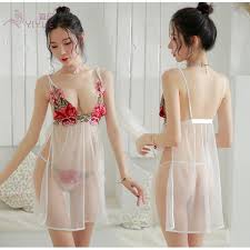 Projek memikat suami dengan baju tidur paling seksi. Flower Embroidery Transparent Babydoll Dress Sexy Lingerie Sexy Sleepwear Nightwear Baju Tidur Seksi Women S Fashion Clothes Dresses On Carousell