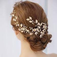 1pc Bridal Headpiece Clip Metal Pearl Leaf Tiara Headband Hair Jewelry Ebay Hair Accessories Pearl Pearl Bridal Headpiece Hair Accessories Clips