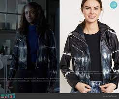 Ryan S Tie Dye Leather Jacket On Batwoman In 2021 Leather Jacket Tie Dye Leather Batwoman