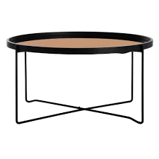 Shop joss & main for stylish rose gold coffee table to match your unique tastes and budget. Ruby Round Tray Top Coffee Table Rose Gold Black Safavieh Target