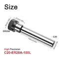 1pc Straight Handle Extension Rod C-8-10-12-16-20-25-Mm ER-8-11-16 ...