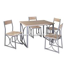 Check spelling or type a new query. China Unihomes 5 Piece Dining Table Set Industrial Style Wooden Kitchen Table And Chairs With Metal Legs Beige Silver China Corner Dinin Table Set Discount Dining Room Sets
