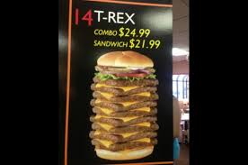 Wendys Nine Patties 3000 Calorie T Rex Burger Nixed By