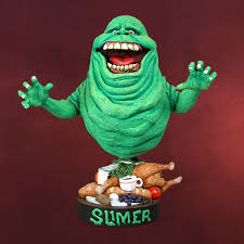 Real ghostbusters stay puft & slimer kenner classics action figure 2020 in hand. Ghostbusters Slimer Head Knockers Wackelkopf Figur Elbenwald